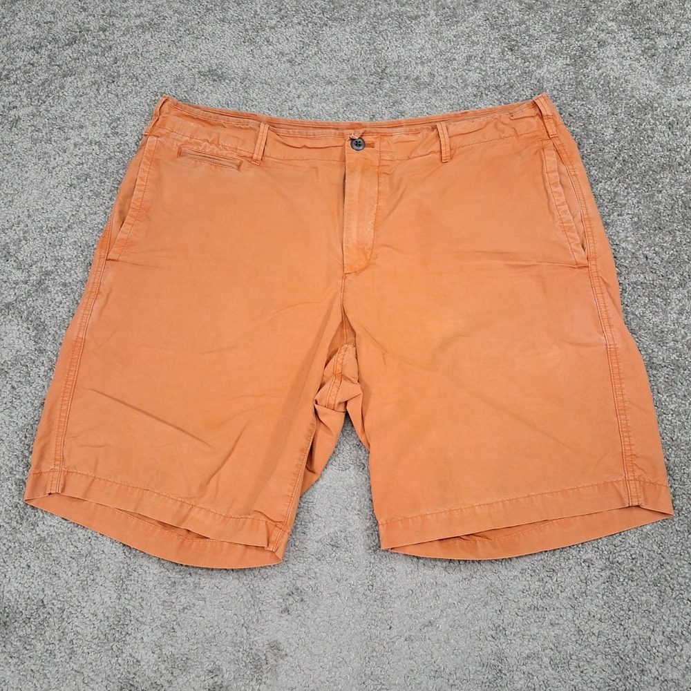 Gap Mens Chino‎ Shorts Orange Cotton Size 38 Casual Summer Zip Fly 1166